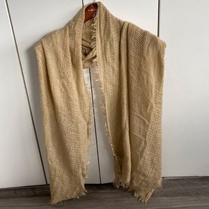 Banana republic cotton layering scarf | camel